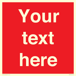 PV6005: Custom Prohibition: Blank (red) sign