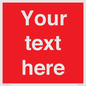 PV6005: Custom Prohibition: Blank (red) sign