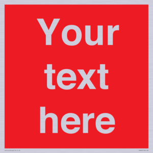 PV6005: Custom Prohibition: Blank (red) sign