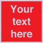 PV6005: Custom Prohibition: Blank (red) sign