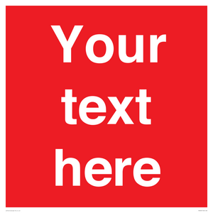 PV6005: Custom Prohibition: Blank (red) sign