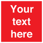 PV6005: Custom Prohibition: Blank (red) sign