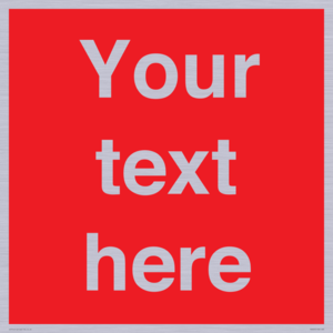 PV6005: Custom Prohibition: Blank (red) sign