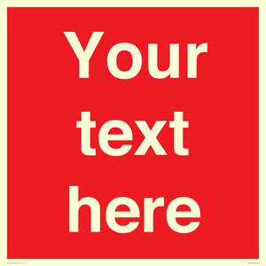 PV6005: Custom Prohibition: Blank (red) sign