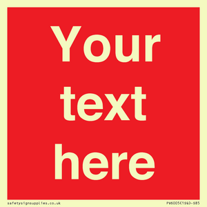 PV6005: Custom Prohibition: Blank (red) sign