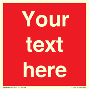 PV6005: Custom Prohibition: Blank (red) sign