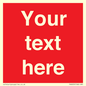 PV6005: Custom Prohibition: Blank (red) sign