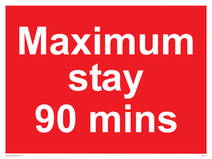 PV6171: Maximum stay 90 mins