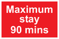 PV6171: Maximum stay 90 mins