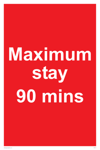 PV6171: Maximum stay 90 mins