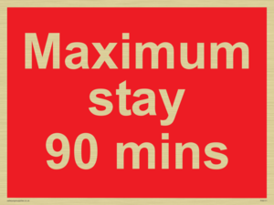 PV6171: Maximum stay 90 mins