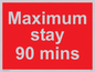 PV6171: Maximum stay 90 mins