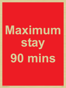 PV6171: Maximum stay 90 mins