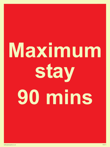 PV6171: Maximum stay 90 mins