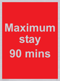 PV6171: Maximum stay 90 mins