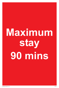 PV6171: Maximum stay 90 mins