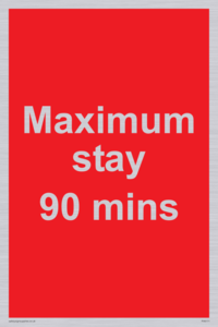 PV6171: Maximum stay 90 mins