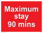 PV6171: Maximum stay 90 mins