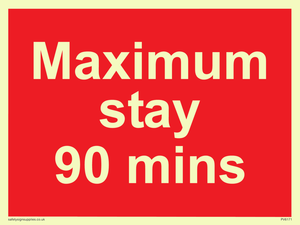 PV6171: Maximum stay 90 mins