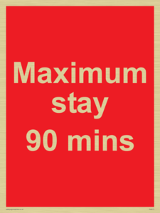 PV6171: Maximum stay 90 mins