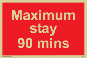 PV6171: Maximum stay 90 mins
