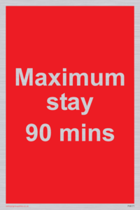 PV6171: Maximum stay 90 mins