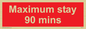 PV6171: Maximum stay 90 mins