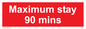 PV6171: Maximum stay 90 mins
