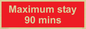 PV6171: Maximum stay 90 mins