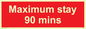 PV6171: Maximum stay 90 mins