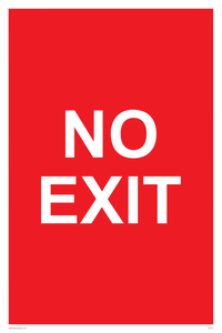 PV6178: NO EXIT red background