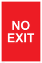 PV6178: NO EXIT red background