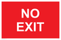 PV6178: NO EXIT red background