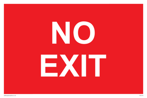 PV6178: NO EXIT red background