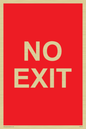 PV6178: NO EXIT red background