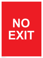 PV6178: NO EXIT red background