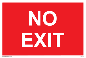 PV6178: NO EXIT red background