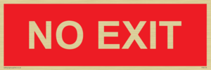 PV6178: NO EXIT red background