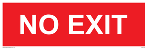 PV6178: NO EXIT red background