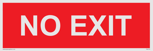 PV6178: NO EXIT red background