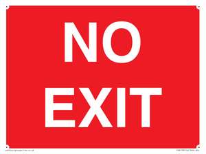 PV6178: NO EXIT red background