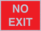 PV6178: NO EXIT red background