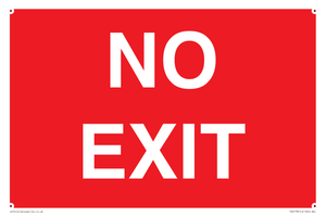 PV6178: NO EXIT red background