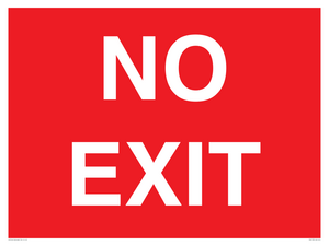PV6178: NO EXIT red background