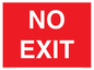 PV6178: NO EXIT red background