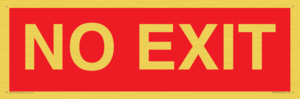 PV6178: NO EXIT red background