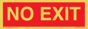PV6178: NO EXIT red background