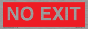 PV6178: NO EXIT red background