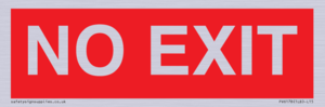 PV6178: NO EXIT red background