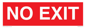 PV6178: NO EXIT red background